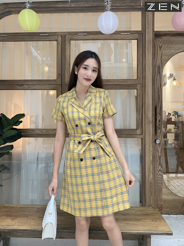 Top 11 mẫu đầm liền giả vest công sở sang trọng quý phái #13 Top 11 mẫu đầm liền giả vest công sở sang trọng quý phái